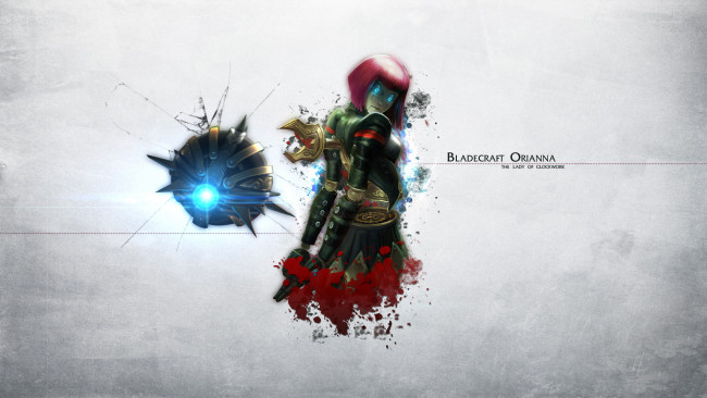 Обои картинки фото видео игры, league of legends, униформа, существо, взгляд, фон, девушка, orianna