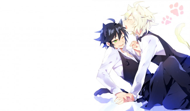 Обои картинки фото аниме, owari no seraph, микаэла, юичиро