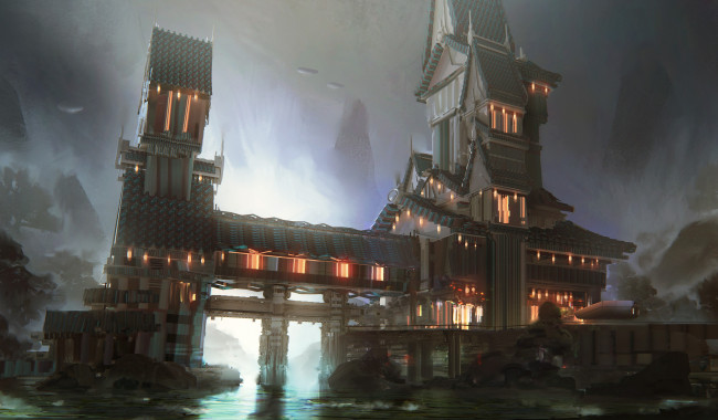 Обои картинки фото фэнтези, иные миры,  иные времена, дом