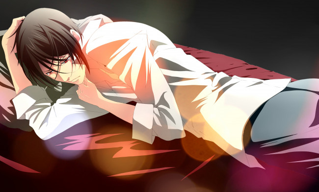 Обои картинки фото аниме, kuroshitsuji, sebastian, michaelis