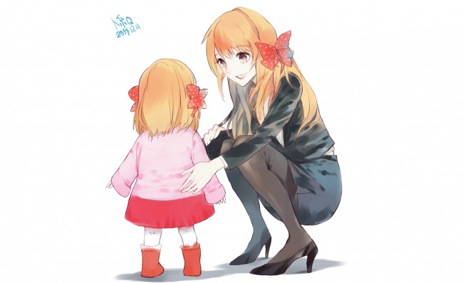 Обои картинки фото аниме, gekkan shoujo nozaki-kun, sakura, chiyo