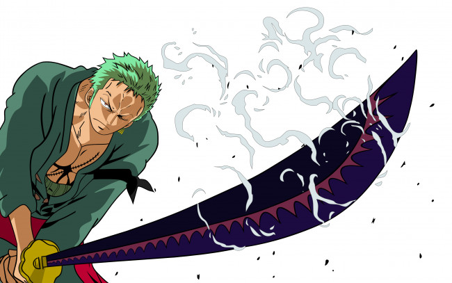 Обои картинки фото аниме, one piece, rorona, zoro