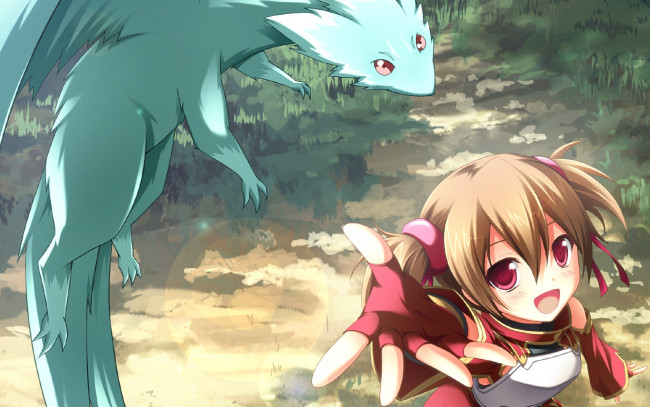 Обои картинки фото аниме, sword art online, девушка, взгляд, фон