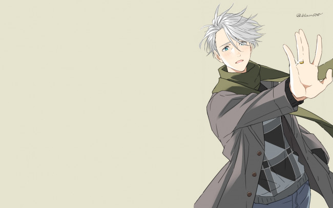 Обои картинки фото аниме, yuri on ice, виктор, никифоров