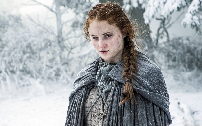 Обои картинки фото кино фильмы, game of thrones , сериал, sophie, turner, sansa, stark