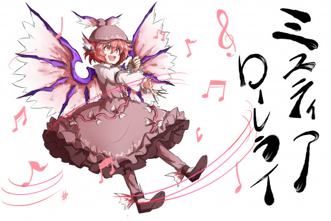 Обои картинки фото аниме, touhou, mystia, lorelei
