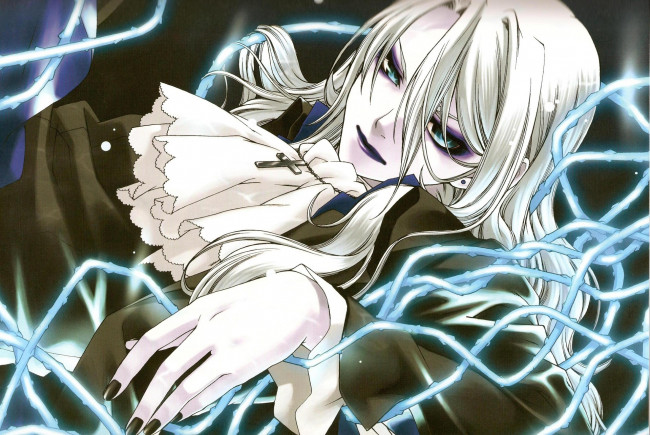 Обои картинки фото аниме, monochrome factor, shirogane