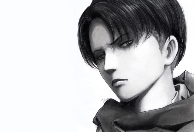 Обои картинки фото аниме, shingeki no kyojin, леви