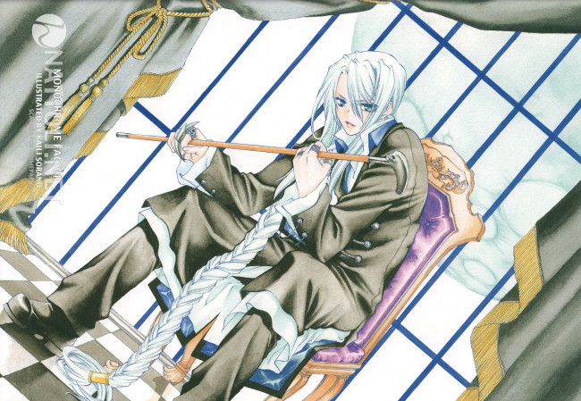 Обои картинки фото аниме, monochrome factor, shirogane