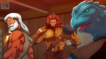 Картинка календари аниме мужчина чудовище существо взгляд 2018