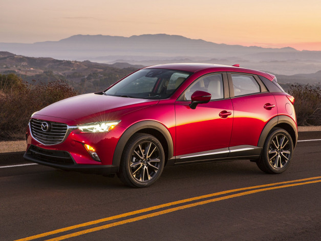 Обои картинки фото mazda cx-3 review subcompact crossover 2018, автомобили, mazda, subcompact, red, 2018, crossover, review, cx-3