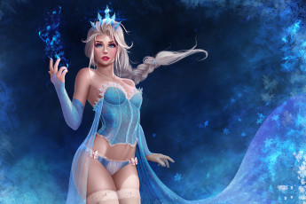 Картинка фэнтези маги +волшебники корсет взгляд фон девушка