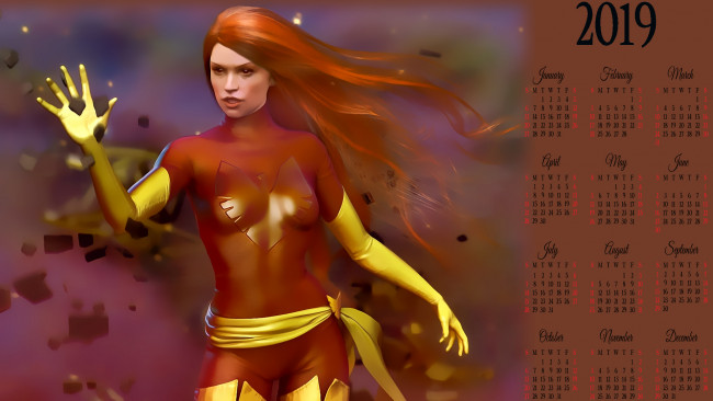 Обои картинки фото календари, фэнтези, девушка