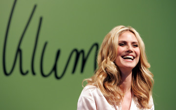 Картинка девушки heidi+klum модель блондинка лицо смех