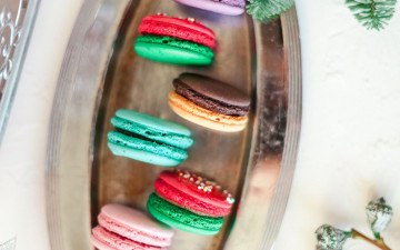 Картинка еда макаруны лакомство печенье ассорти