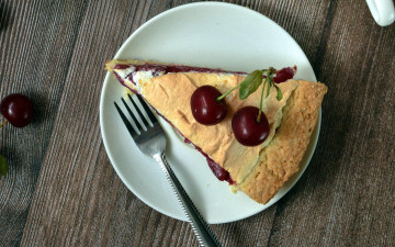 Картинка еда торты ягоды торт вишни