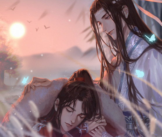 Обои картинки фото аниме, mo dao zu shi, the, untamed, неукротимый, повелитель, чэньцин, мосян, тунсю, mo, dao, zu, shi, магистр, дьявольского, культа