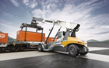 обоя техника, телескопические автопогрузчики, liebherr