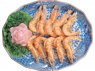 Картинка еда рыбные+блюда +с+морепродуктами креветки