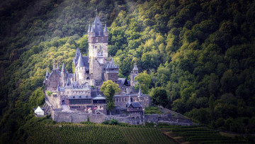 Картинка cochem+castle города кохем+ германия cochem castle