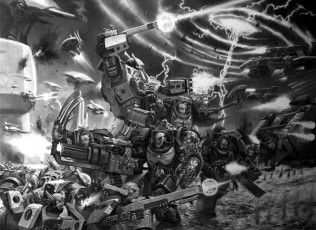 Картинка видео+игры warhammer+40k киборги война