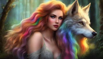 Картинка фэнтези красавицы+и+чудовища нейросети графика нейроарт ai art нейронные сети рисунки нейро искусство