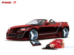 Картинка jakusa gtc hk design автомобили авто девушками