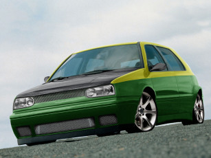 Картинка volkswagen golf автомобили