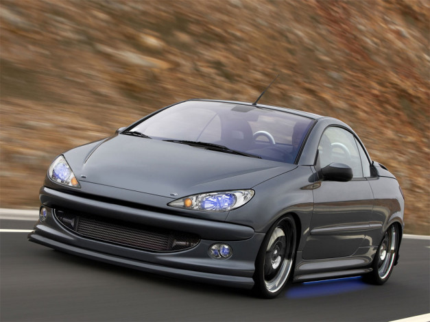 Обои картинки фото peugeot, 206, cc, автомобили