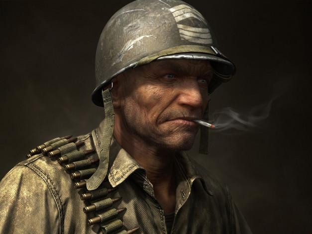 Обои картинки фото рисованные, армия