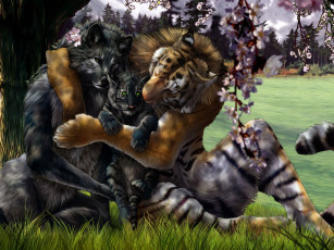 Картинка рисованные животные