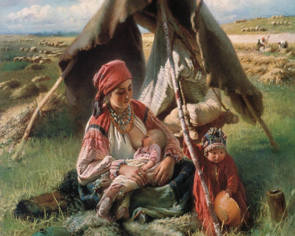 Обои картинки фото константин, маковский, рисованные