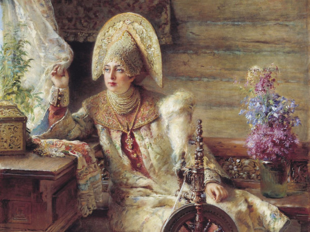 Обои картинки фото константин, маковский, рисованные