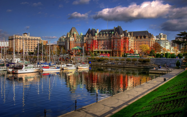 Обои картинки фото victoria, british, columbia, города, панорамы