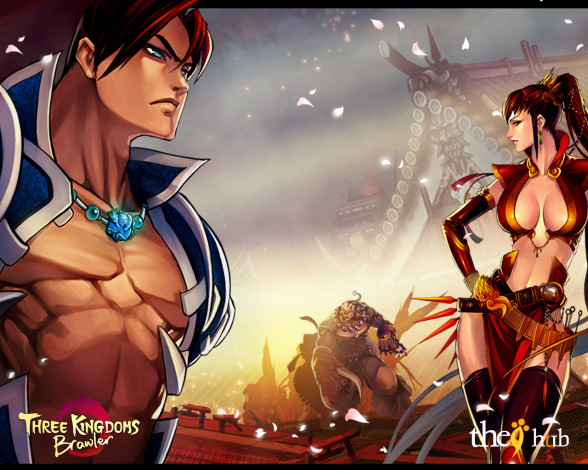 Обои картинки фото three, kingdoms, brawler, видео, игры