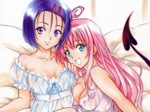 Картинка аниме to love ru девушки