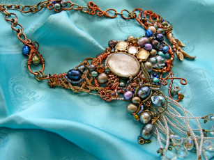 Картинка разное украшения аксессуары веера колье камни плетение