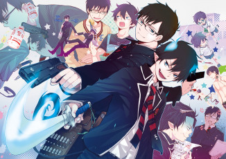 Картинка ao no exorcist аниме