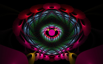 Картинка 3д графика fractal фракталы цвета фон узор