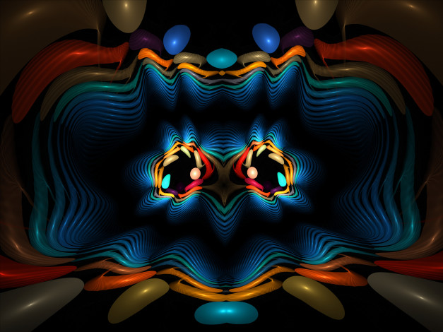 Обои картинки фото 3д, графика, fractal, фракталы, цвета, фон, узор
