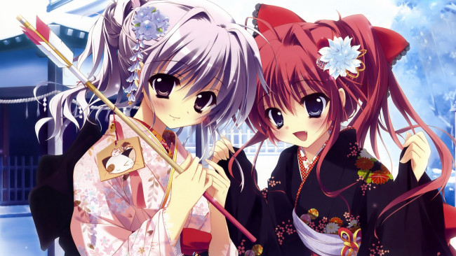 Обои картинки фото аниме, mashiro, iro, symphony, девушки