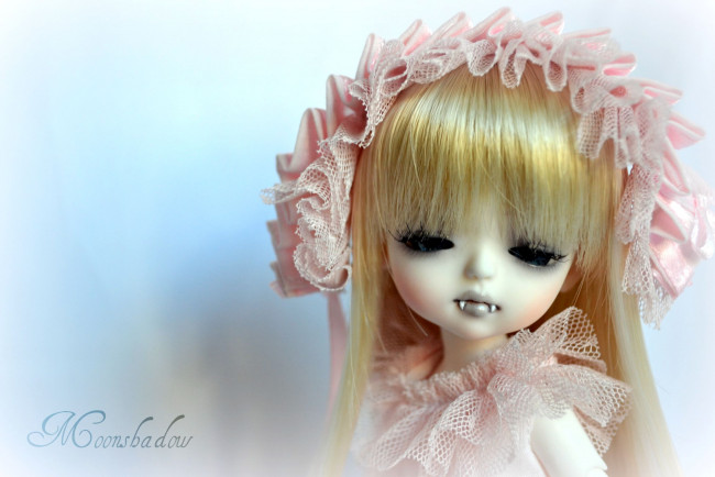 Обои картинки фото разное, игрушки, чепчик, кукла, вампир