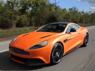 Картинка автомобили aston martin скорость передок автомобиль vanquish