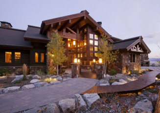 Картинка города здания дома растения ландшафт дом