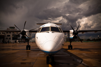 Картинка авиация авиационный+пейзаж креатив аэродром самолет площадка