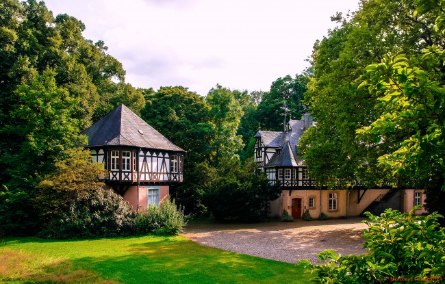 Обои картинки фото замок eller германия, города, - дворцы,  замки,  крепости, германия, eller, замок, парк
