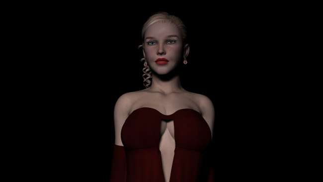 Обои картинки фото 3д графика, люди , people, фон, взгляд, девушка