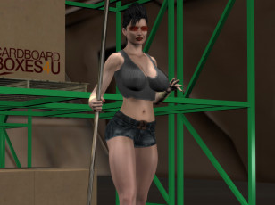 Картинка 3д+графика люди+ people фон взгляд девушка