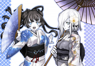 Картинка аниме kantai+collection notchi kantai collection light cruiser oni ne-class heavy