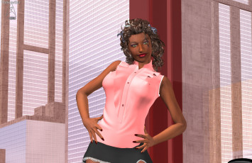 Картинка 3д+графика люди+ people фон взгляд девушка